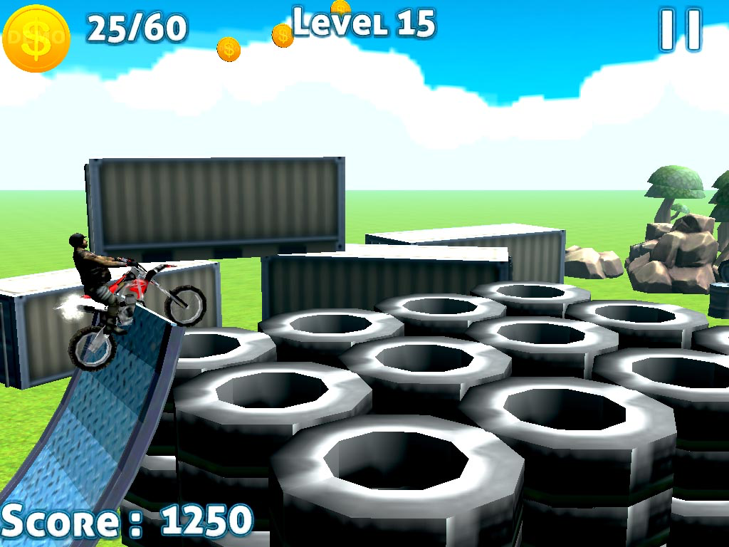 Bike Stunts Challenge 3D Game 2016-Stunts And Collect Coins screenshot 8