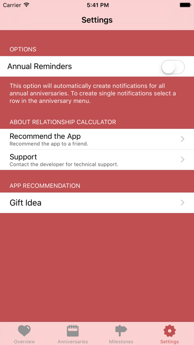 Relationship Calculator Screenshot