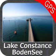 Bodensee GPS Navi Karte für bootfahren angeln und segeln