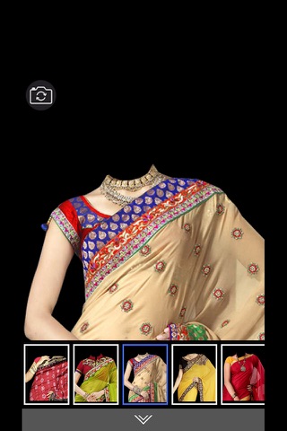 Bollywood Stylish Saree -Latest and new photo montage with own photo or camera screenshot 4