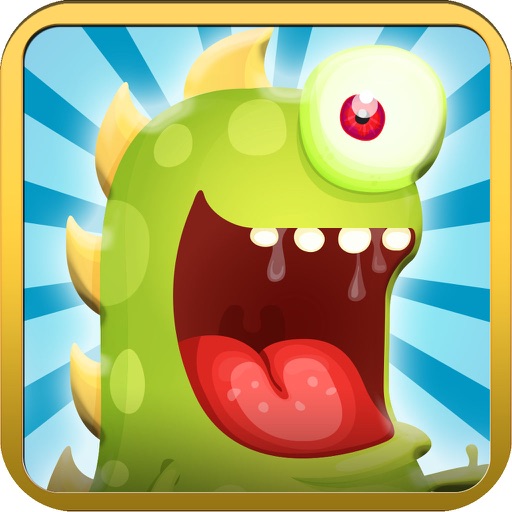 Slime Green Monster Touch Escalate Game iOS App