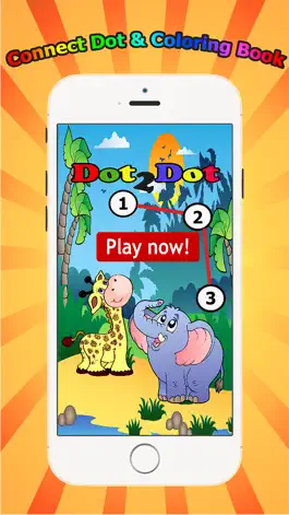 Game screenshot Animals Dot to Dot Coloring Book for Kids grade 1-6: coloring pages learning games mod apk