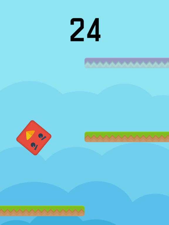 Screenshot #5 pour Color Red Geometry Bird Square Blok Jump Dash Spikes