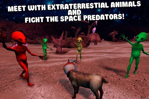 Crazy Space Goat Simulator 3D Full screenshot 2