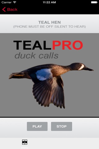 Duck Calls for Teal - TealPro - Duck Hunting Calls screenshot 2