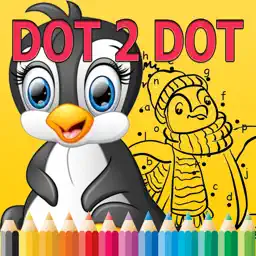 Dot to Dot Coloring Book: complete coloring pages by connect dot games free for toddlers and kids app icon