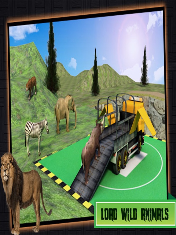 Animal Transporter Flying Truck Simulation Zoo Keeping Services iPad screenshot