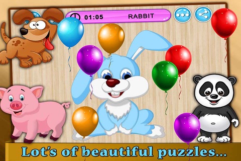 Kids Animals Jigsaw Puzzle - Kids Games screenshot 4