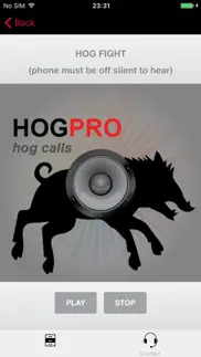 real hog calls - hog hunting calls - boar calls iphone screenshot 2