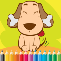 Dog Coloring Book For Kids Drawing and Coloring page games free for learning skill