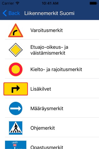 Liikennemerkit Suomi screenshot 2