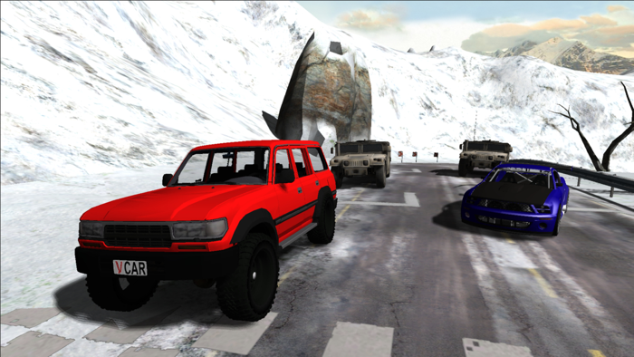 Snow Car Racing