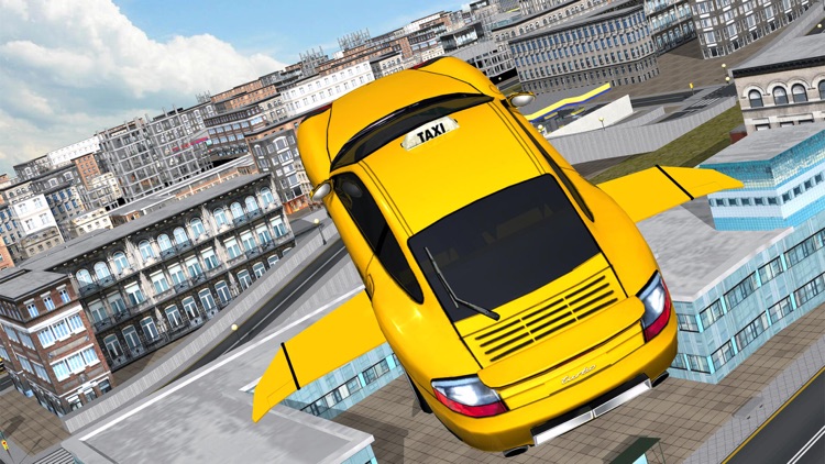 Flying Taxi Car Driver 3D Simulator screenshot-3