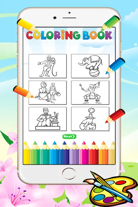 Circus Coloring Book for Kids - Toddlers drawing free games