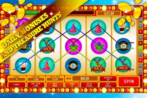The Fun Slot Machine: Party like there's no tomorrow and get daily wheel bingo bonuses screenshot 3