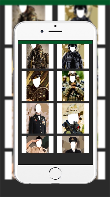 Military Army Man Suit Photo- New Photo Montage With Own Photo Or Camera screenshot-3