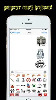 gangmoji - gangster emoji keyboard iphone screenshot 1