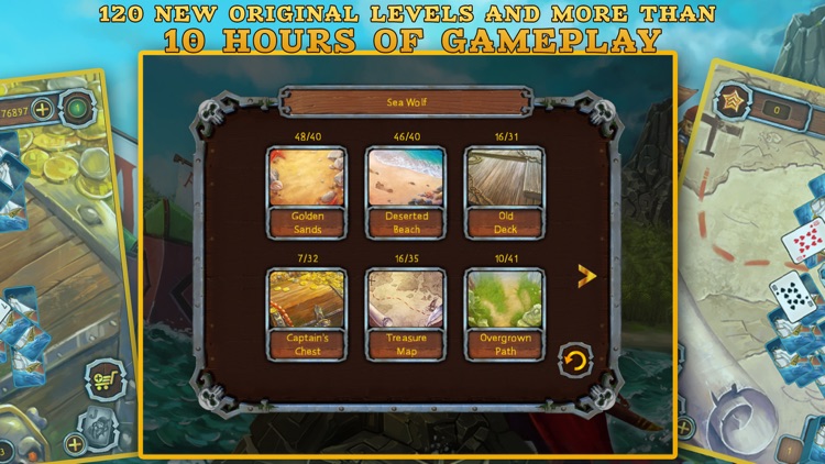 Pirate's Solitaire 2. Sea Wolves Free screenshot-3