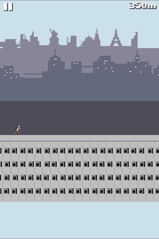 pixel runner - cool roof running game screenshot 3