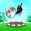 Stickman Trampoline Troll: Funny Rage Games