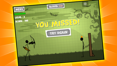 Screenshot #2 pour Arc et la flèche amusant jeu de tir (Stickman Pumpkin Shooting Bow and Arrow Gratuits 2014 Jeux)
