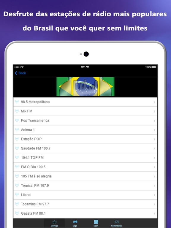 Screenshot #5 pour 'A Rádio Brasil - Melhores Radios AM, FM Online ao Vivo e Grátis