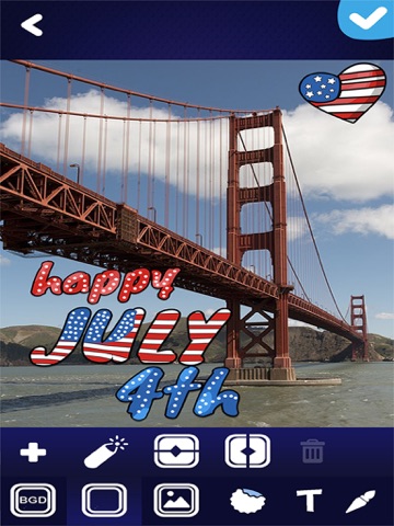 Photo Editor Independence Day – Edit Your Pictures in the Spirit of July 4 iPad screenshot
