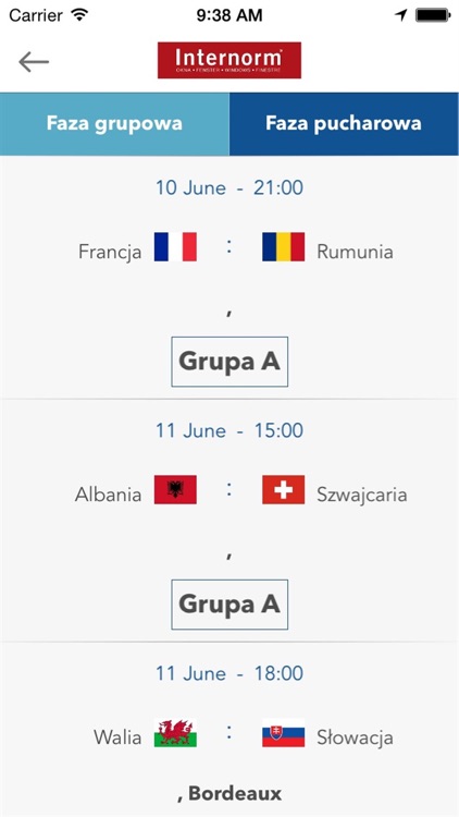 IFTM Internorm EURO 2016