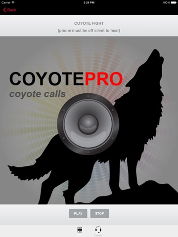 REAL Coyote Hunting Calls -- Coyote Calls & Coyote Sounds for Hunting - (ad free) BLUETOOTH COMPATIBLE screenshot 3