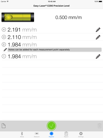 Precision Level iPad screenshot