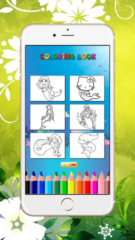 Game screenshot Mermaid Coloring Book For Girls: Learn to color and draw a Mermaid, Free games for children mod apk