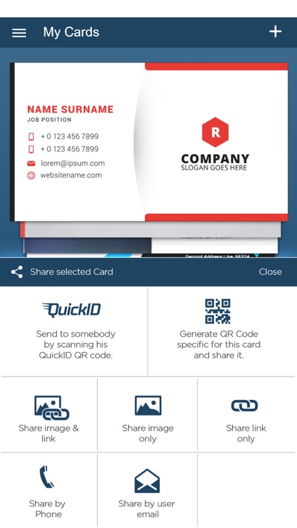 QuickBC: Business Card Maker screenshot-4