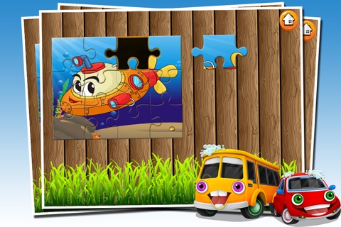 車のパズルゲーム - トラックや車での無料の教育幼児や子供の男の子のための学習のおすすめ画像2