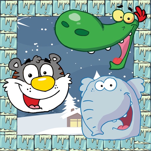 Jump Adventuer on the Ice: help the animals gang on the old Age World Game Icon