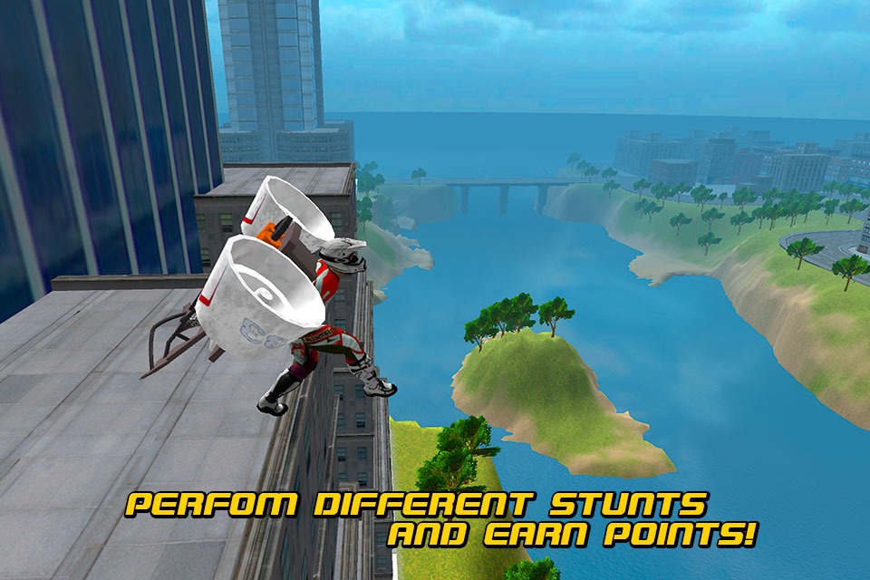 Flying Man: Skydiving Air Race 3D screenshot 4