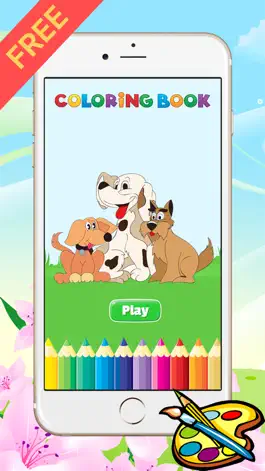 Game screenshot Dog Coloring Book for kid - Animal Paint and Drawing free game color good HD mod apk