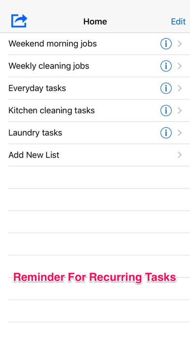 Screenshot #1 pour Easy Recurring Tasks Reminder