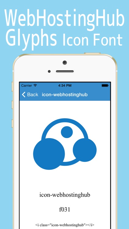 WebHostingHub Glyphs Cheatsheet Icon Font screenshot-4