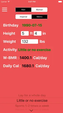 Game screenshot Daily Calorie & BMR Calculator - Diet Plan,Healthy Watcher mod apk