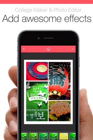 Pic Collage Jointer Grid - picture collage, camera effects and text plus photo editor screenshot 3