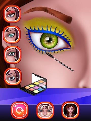 Eye Makeup Beauty Salon for Girls : makeover game for girl and kids ! FREE iPad screenshot