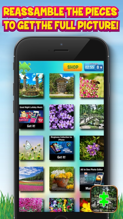 Garden Jigsaw Puzzle Game – Unscramble Beautiful Spring and Summer Landscape Pictures