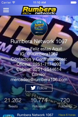 Rumbera 106.7 FM screenshot 2