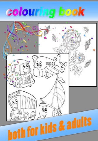 Coloring Book - Color Therapy Pages & Stress Relief Coloring Book for both Kids and Adultsのおすすめ画像2