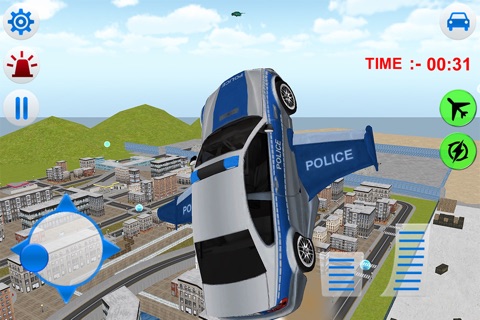 Flying Police car driver simulator 2016 screenshot 2