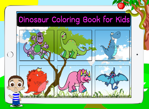 Coloring Book for Little Kids - Dinosaur Animals - náhled