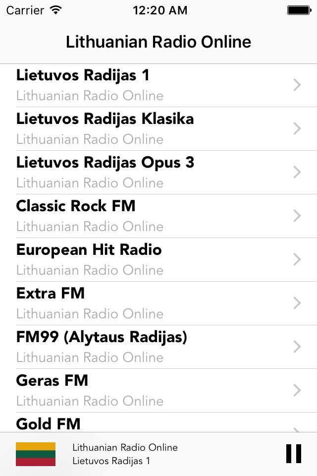 Lithuanian Radio Online screenshot 2