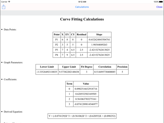 曲線フィットグラフCalc Liteのおすすめ画像5