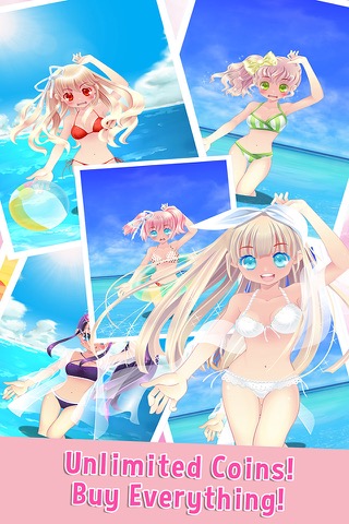 ビキニの女の子 可愛い水着着せ替え 海に行く！のおすすめ画像2