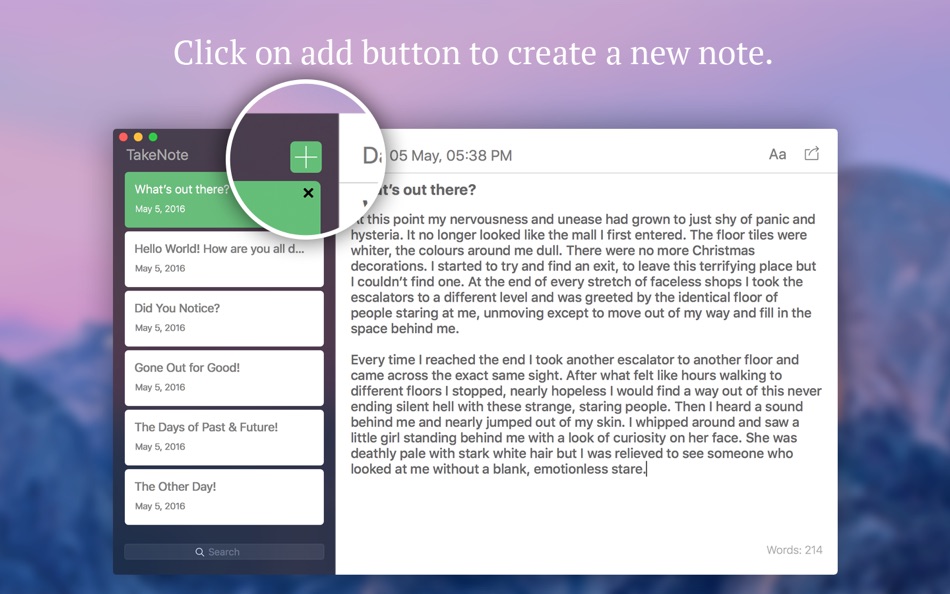 #4. TakeNote (macOS) 由: Sudip Bag